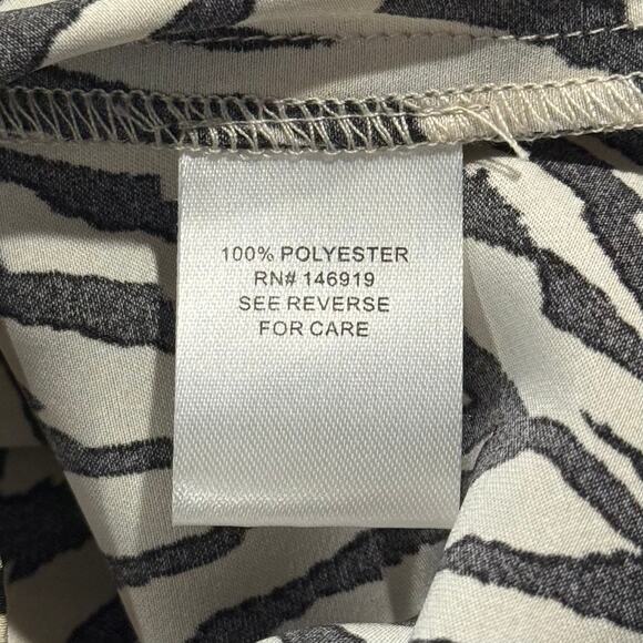 NWT Rachel Rachel Roy Tank Top Zebra Boho Safari Minimalist Neutral Statement 1X - Picture 4 of 7